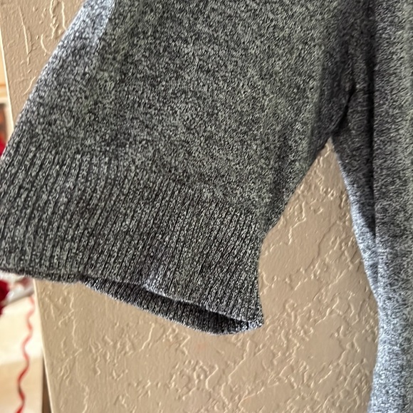 INC Women’s dark gray heather top short sleeves lightweight sweater k… - Picture 8 of 9